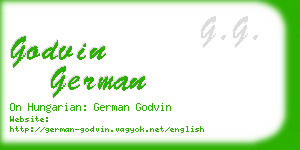 godvin german business card